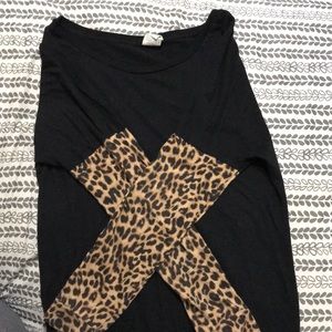 PINK long sleeve cheetah shirt